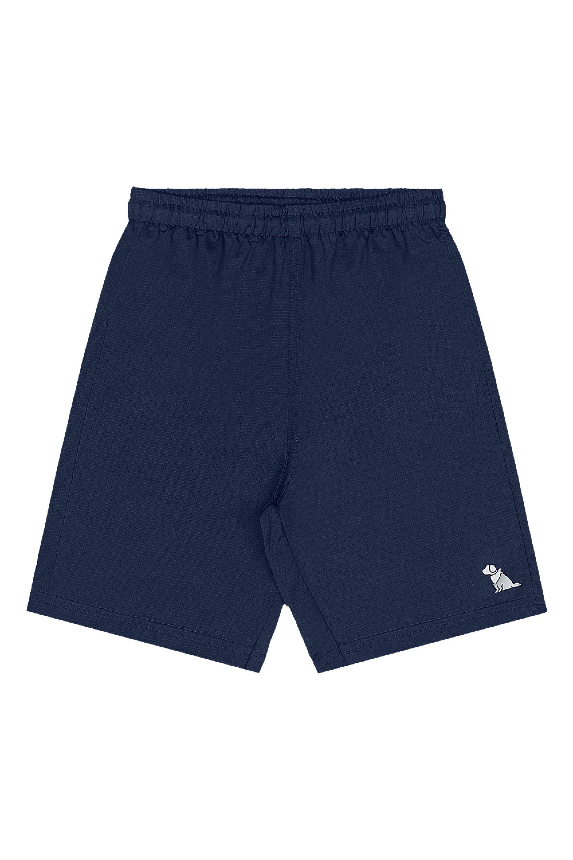 Conjunto Infantil com Camiseta e Bermuda Dry Fit (Azul Marinho) Quimby - Imagem 4